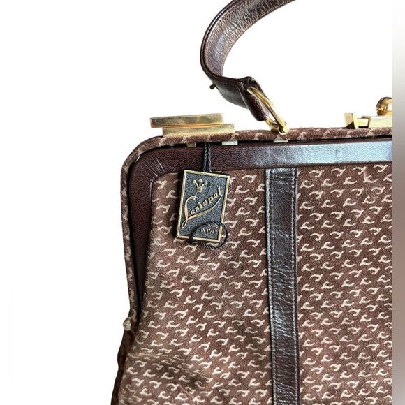 Lexiapel Vintage Tote Bag ERCOLE D’ORO OSCAR INTERNAZIONALE in Brown - Picture 13 of 14